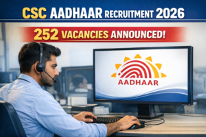 Aadhar Supervisor Vacancy 2026